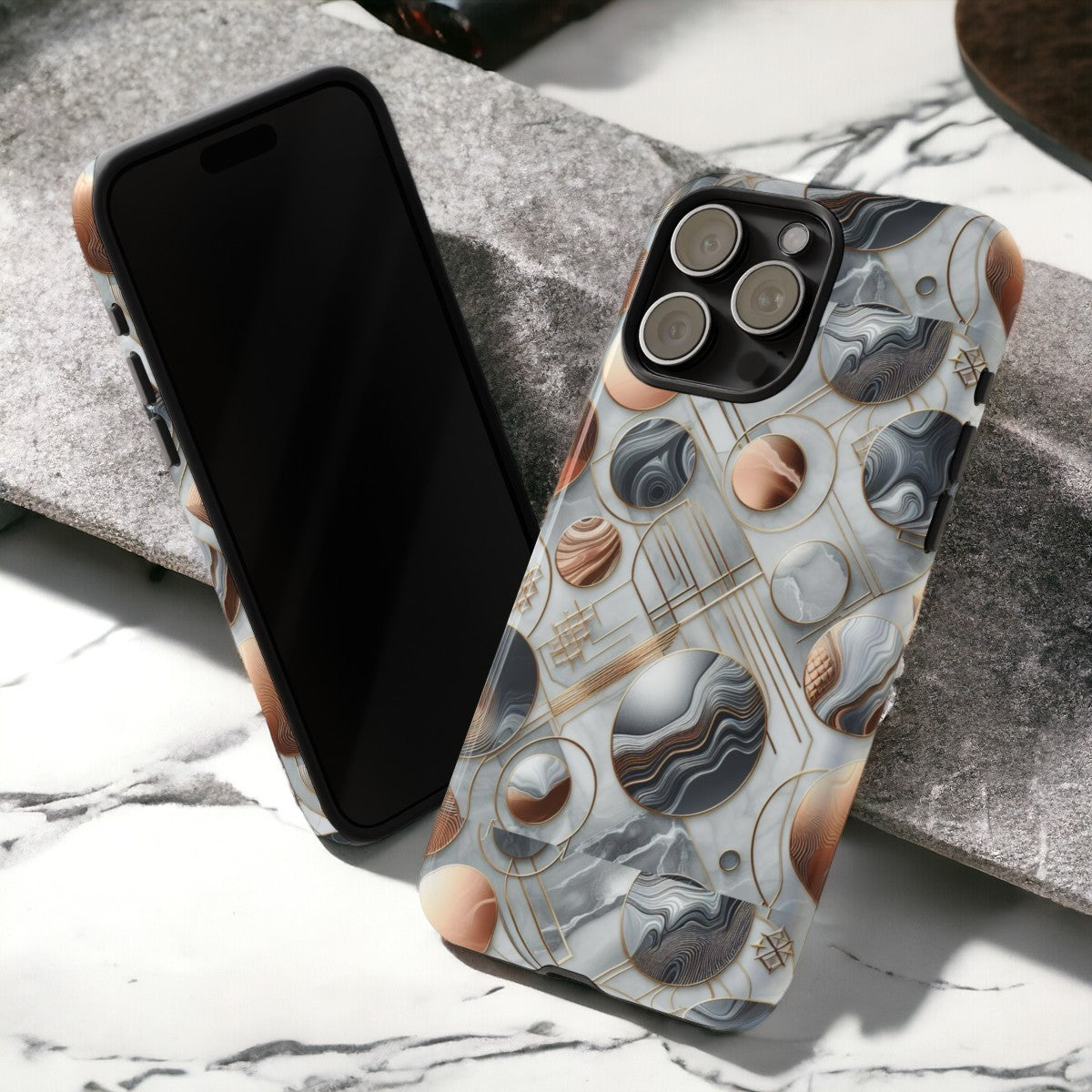 Metallic Marbles - iPhone